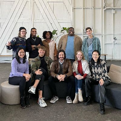 Jonathan Roumie took a picture with cast mates of The Chosen.